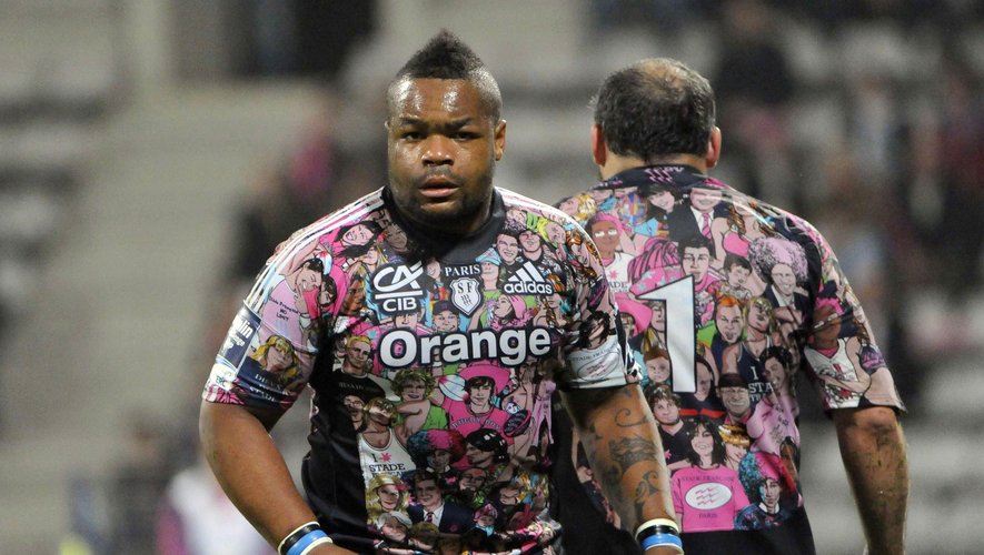 Ancien Autocollant Mini Maillot Foot Stade Francais Annee 80
