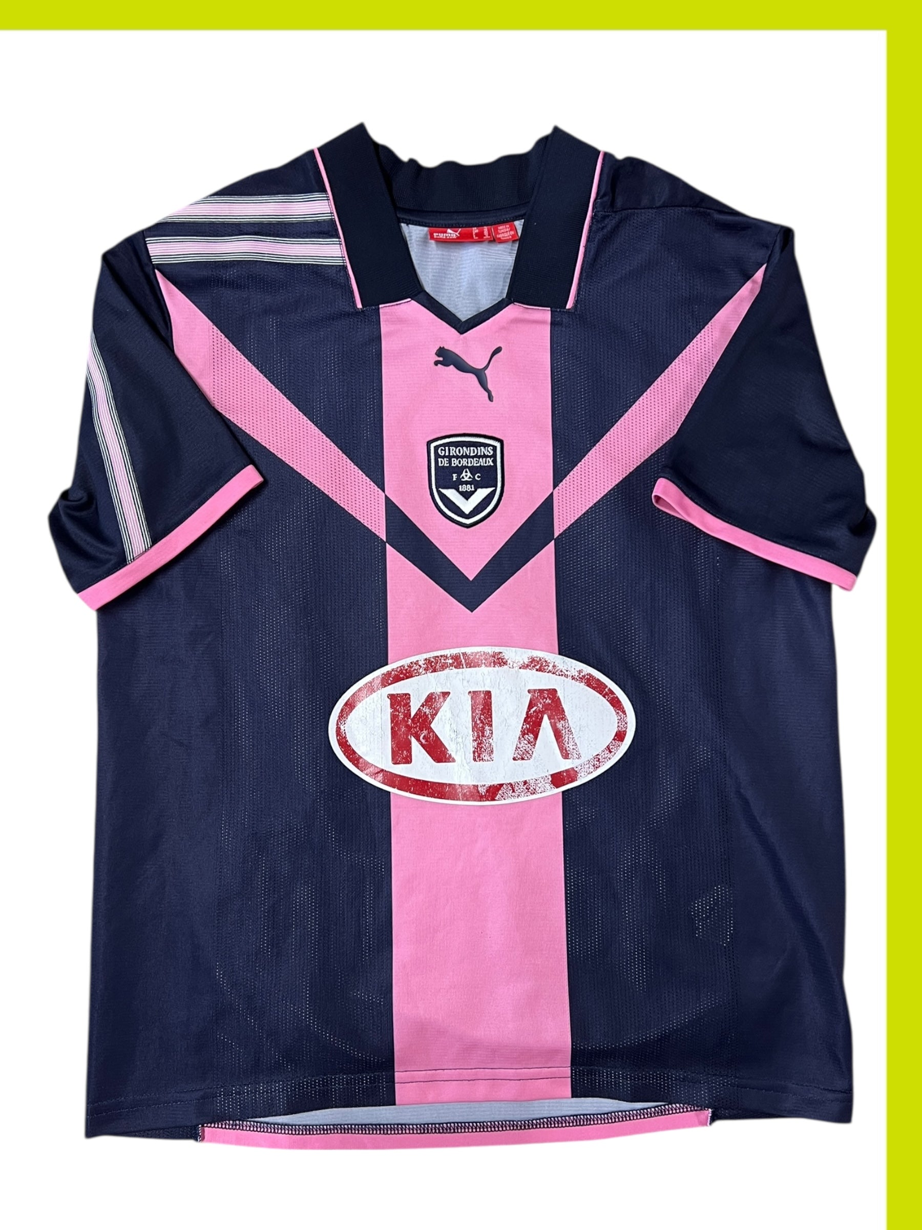 Maillot De Foot Vintage Sochaux 2008-2009 Domicile - Matchworn #25 J. FATY - Collection