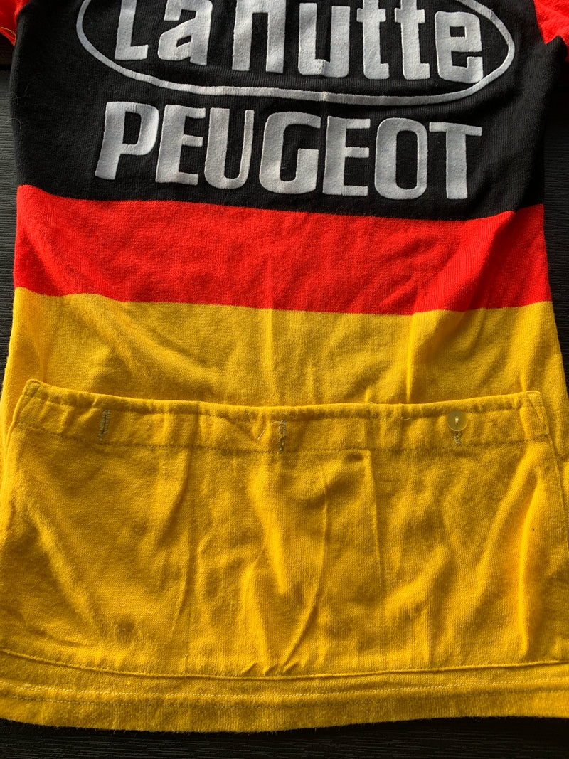 Chargez l'image dans la visionneuse de la galerie, Cyclisme Peugeot La Hutte Le Mans 1980s Noir