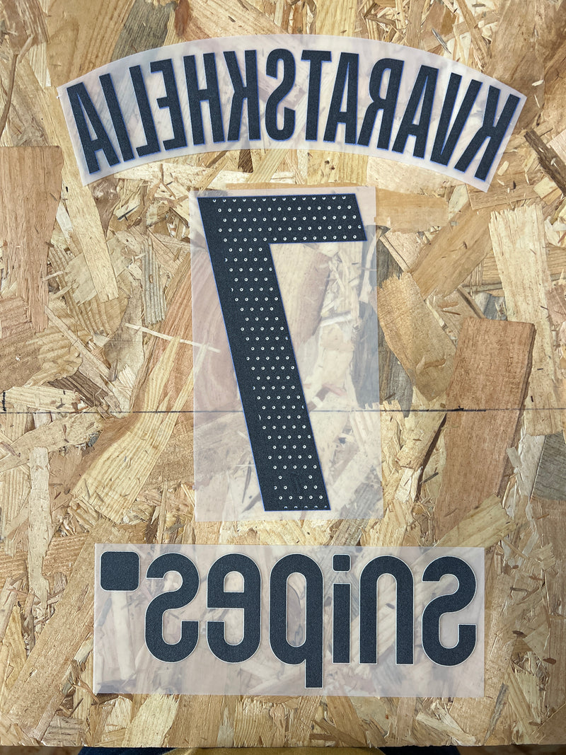 Chargez l'image dans la visionneuse de la galerie, Flocage Nameset Paris 2025-2026 THIRD 7 KVARATSKHELIA