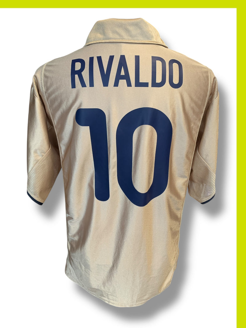Chargez l'image dans la visionneuse de la galerie, Barcelone 2001-2002 AWAY 10 RIVALDO