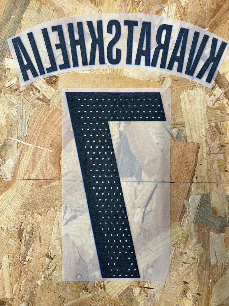 Chargez l'image dans la visionneuse de la galerie, Flocage Nameset Paris UCL 2025-2026 THIRD 7 KVARATSKHELIA