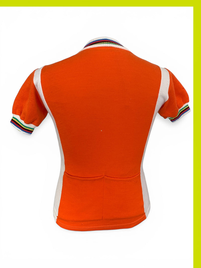 Chargez l'image dans la visionneuse de la galerie, Cyclisme Maillot cyclisme 1980s Orange