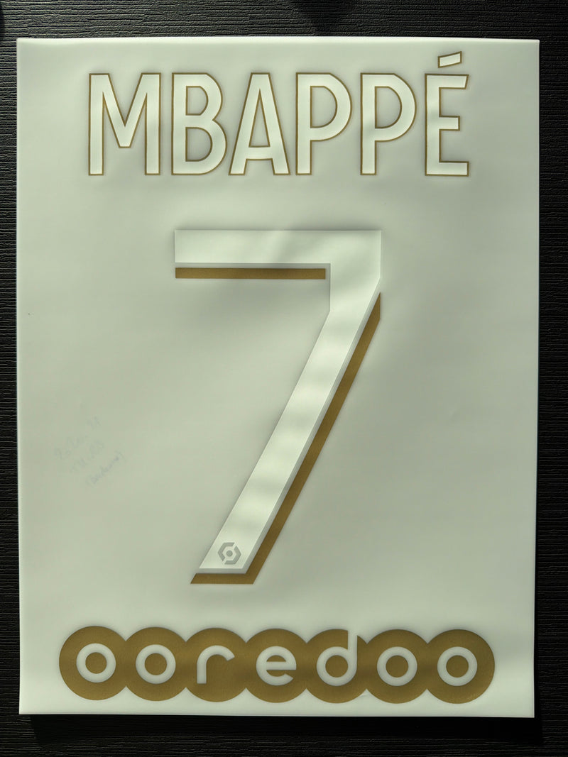 Chargez l'image dans la visionneuse de la galerie, Flocage Nameset Paris 2020-2021 THIRD 7 MBAPPE