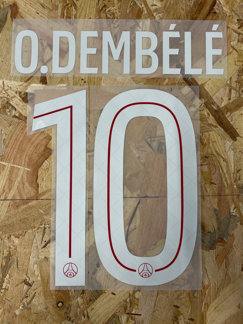 Chargez l'image dans la visionneuse de la galerie, Flocage Nameset Paris UCL 2025-2026 HOME 10 O.DEMBELE