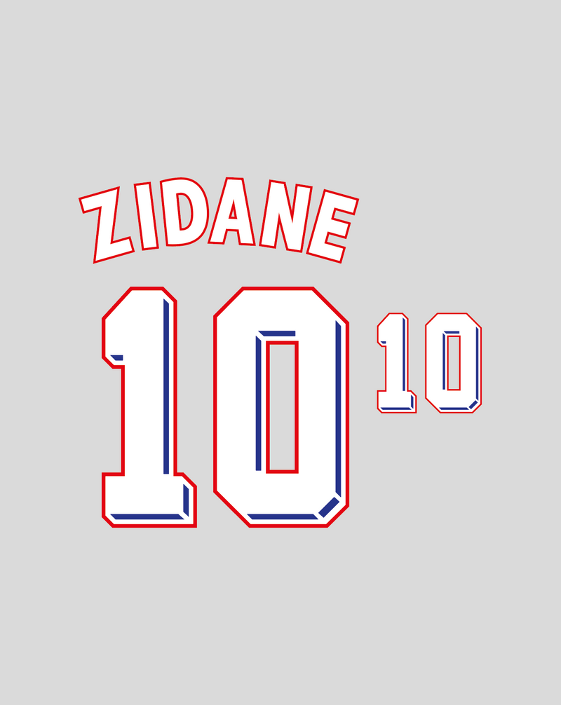 Chargez l'image dans la visionneuse de la galerie, Nameset flocage France 1998 HOME Zidane #10 Enfants