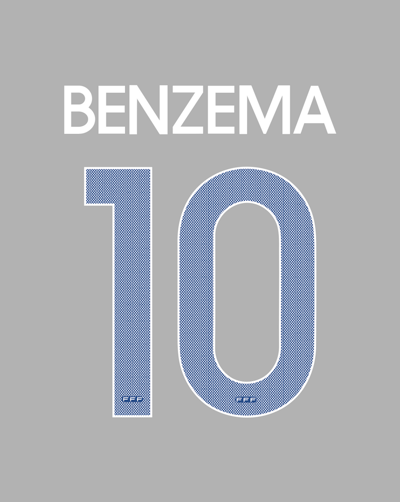 Chargez l'image dans la visionneuse de la galerie, Flocage Nameset France 2011 HOME 10 BENZEMA