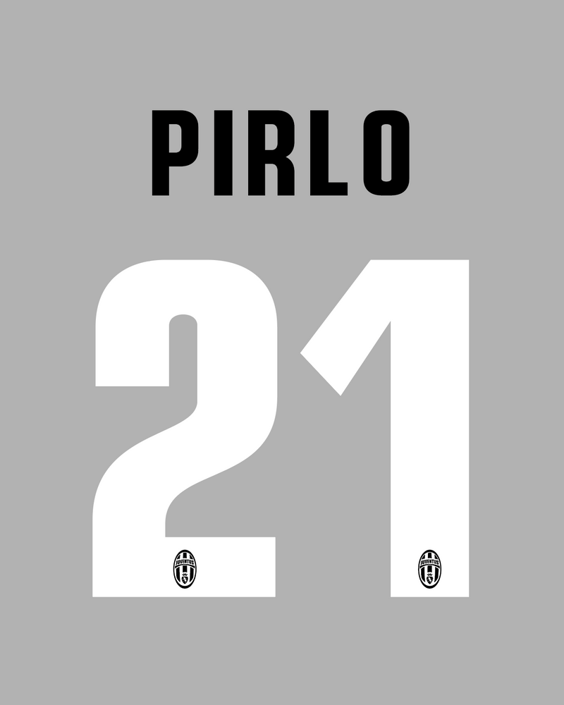 Chargez l'image dans la visionneuse de la galerie, Flocage Nameset Juventus 2012-2013 HOME 21 PIRLO