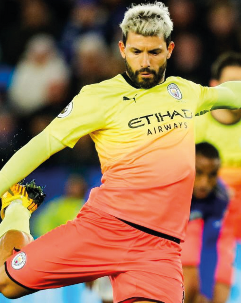 Chargez l'image dans la visionneuse de la galerie, Nameset flocage Manchester City 2019-2020 THIRD Aguero #10