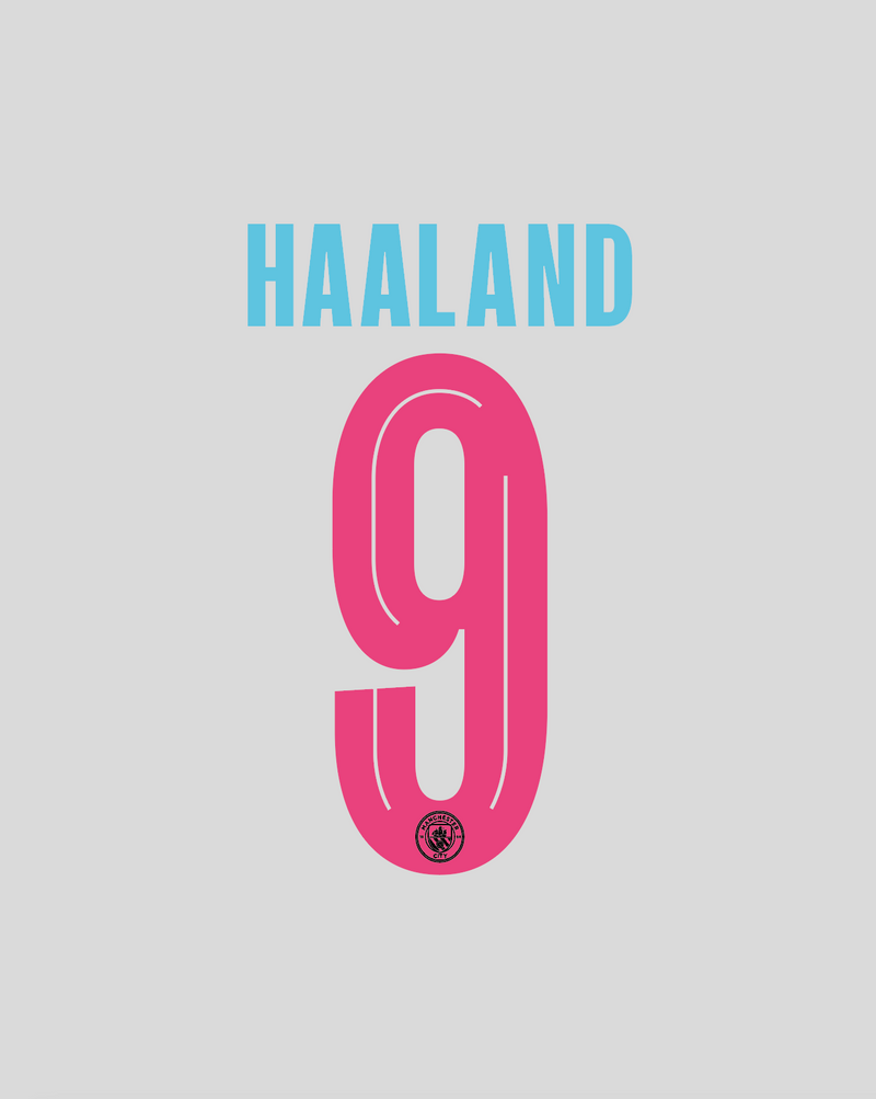 Chargez l'image dans la visionneuse de la galerie, Nameset flocage Manchester City 2023-2024 THIRD Haaland #9