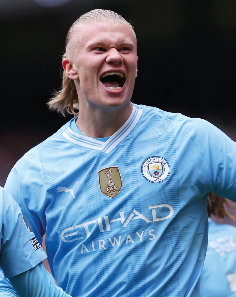 Chargez l'image dans la visionneuse de la galerie, Nameset flocage Manchester City 2023-2024 HOME Haaland #9