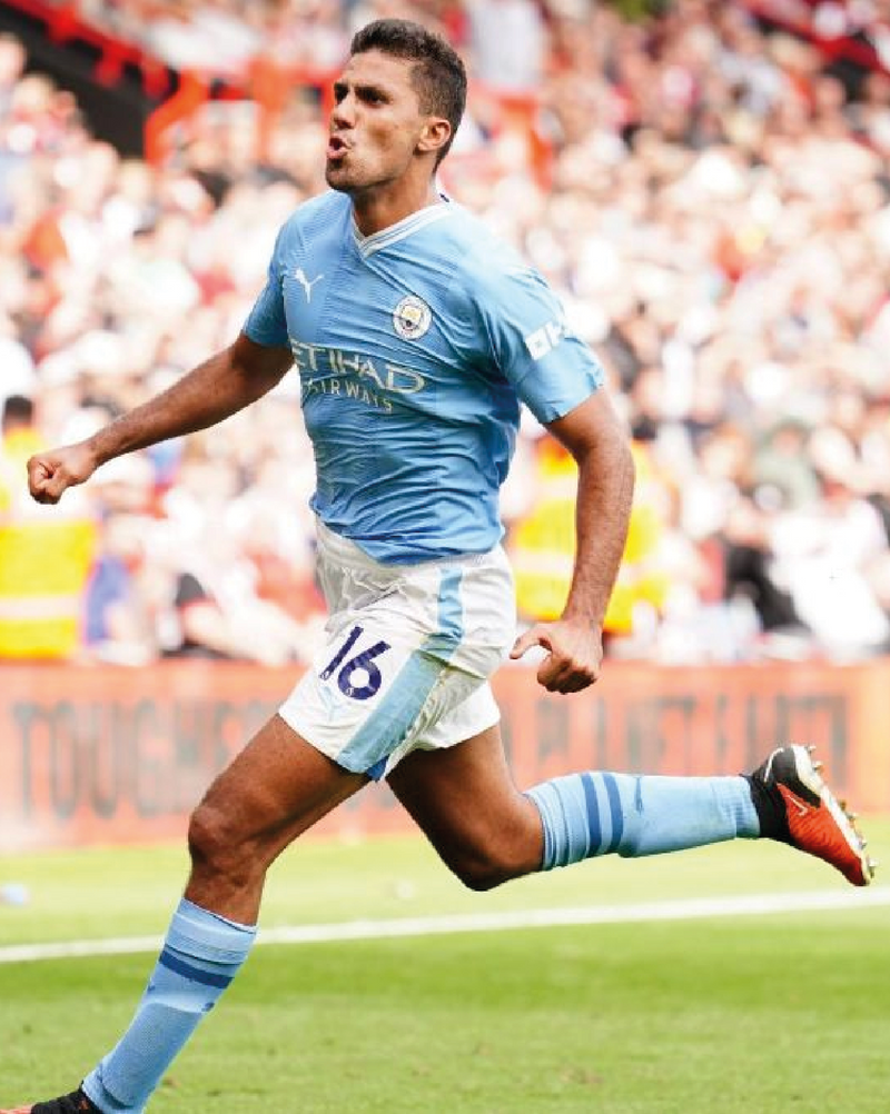 Chargez l'image dans la visionneuse de la galerie, Nameset flocage Manchester City 2023-2024 HOME Rodri #16