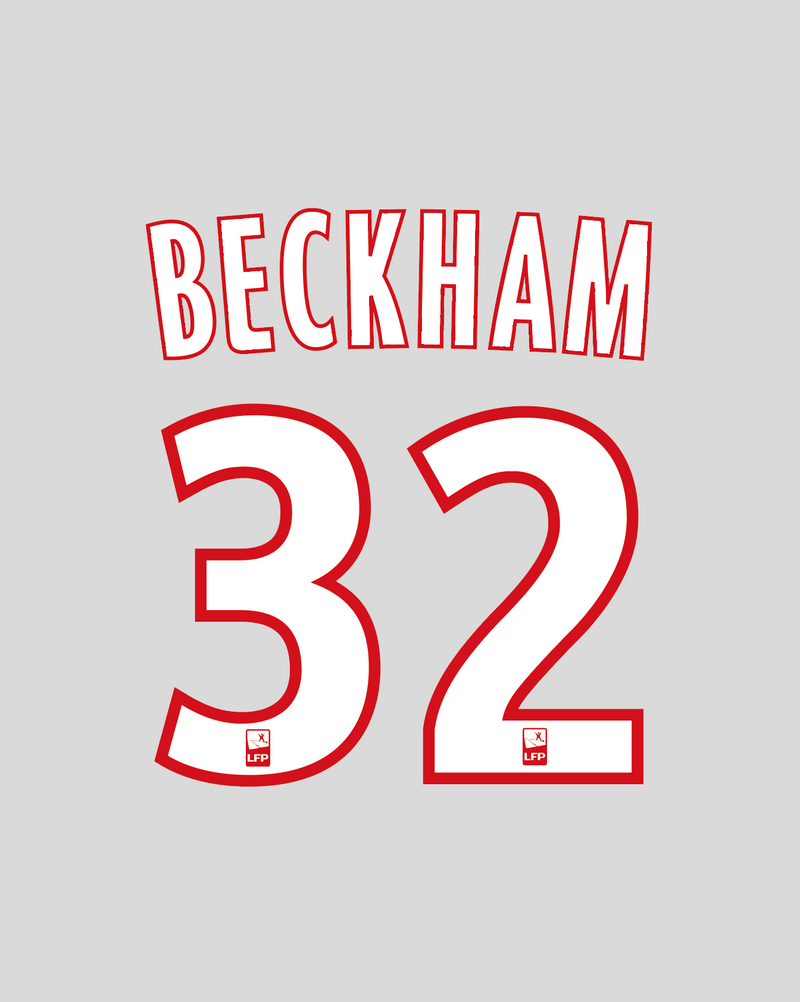 Chargez l'image dans la visionneuse de la galerie, Nameset flocage Paris 2012-2013-2014 HOME #32 Beckham