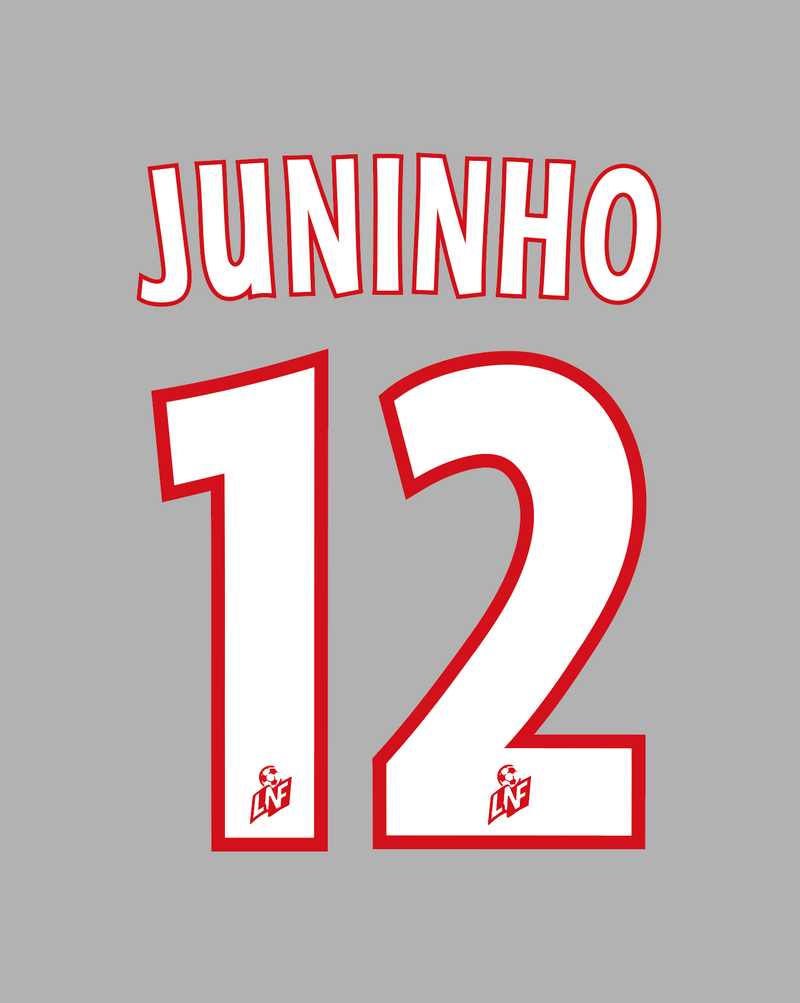 Chargez l'image dans la visionneuse de la galerie, Flocage Nameset Lyon 2001-2002 AWAY 12 JUNINHO