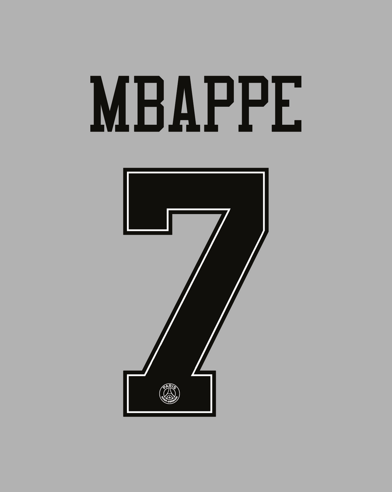 Chargez l'image dans la visionneuse de la galerie, Flocage Nameset Paris UCL 2018-2019 HOME 7 MBAPPE
