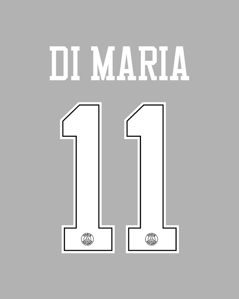Chargez l'image dans la visionneuse de la galerie, Flocage Nameset Paris UCL 2018-2019 AWAY 11 DI MARIA