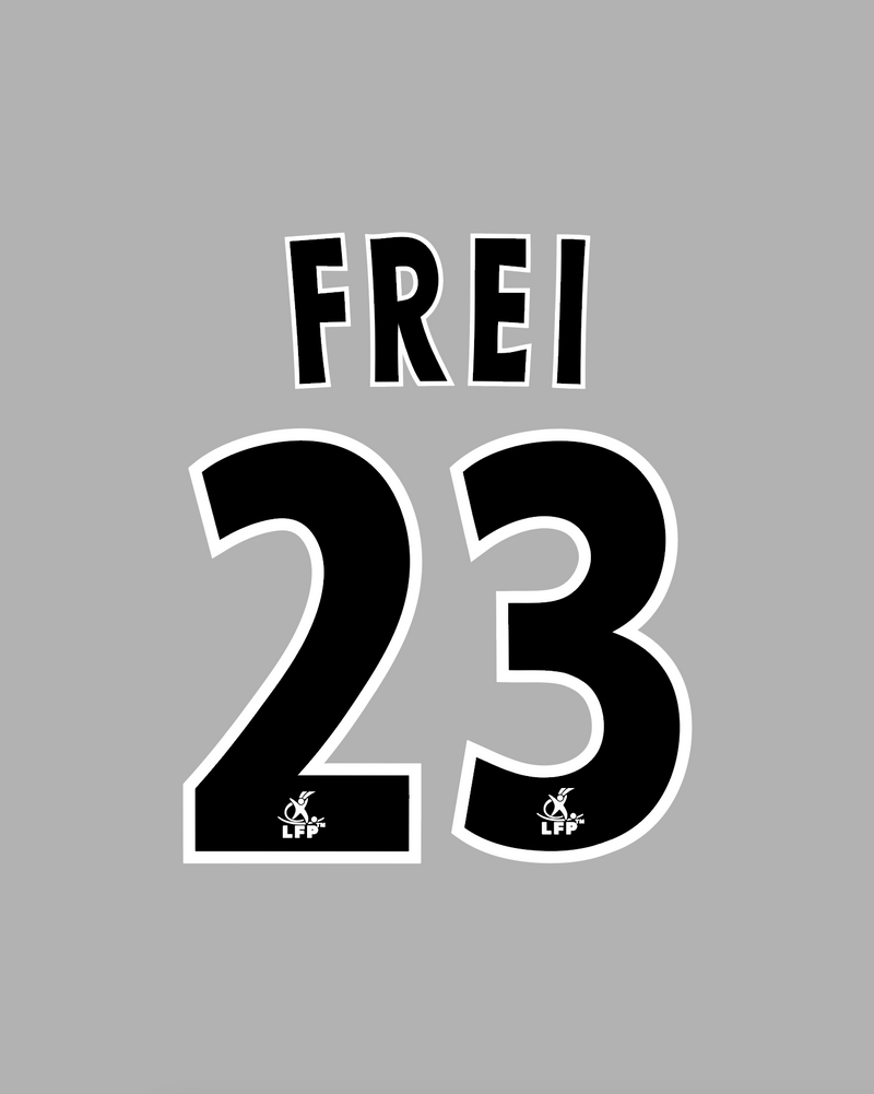 Chargez l'image dans la visionneuse de la galerie, Flocage Nameset Rennes 2003-2004-2005-2006 AWAY 23 FREI