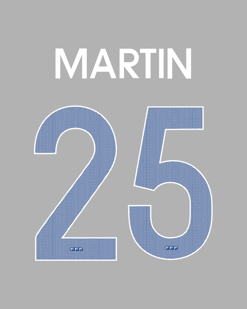 Chargez l'image dans la visionneuse de la galerie, Flocage Nameset France 2011 HOME 25 MARTIN