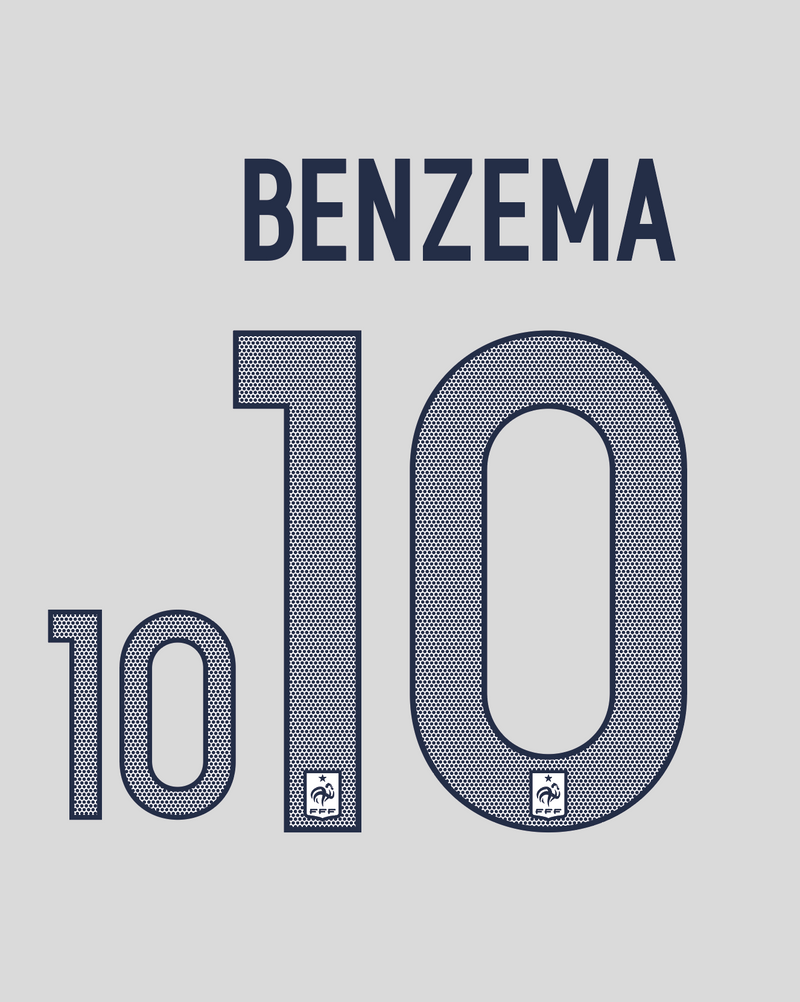 Chargez l'image dans la visionneuse de la galerie, Flocage Nameset France 2012 AWAY 10 BENZEMA