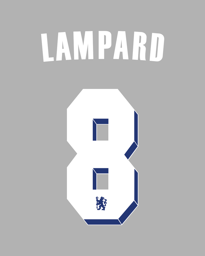 Chargez l'image dans la visionneuse de la galerie, Flocage Nameset Chelsea 2011-2012 HOME 8 LAMPARD