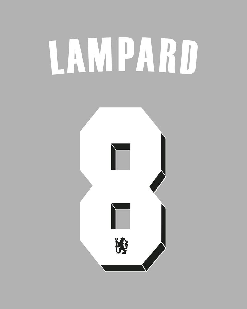 Chargez l'image dans la visionneuse de la galerie, Flocage Nameset Chelsea 2011-2012 AWAY 8 LAMPARD