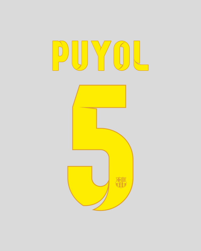 Chargez l'image dans la visionneuse de la galerie, Flocage Nameset Barcelone 2012-2013 HOME 5 PUYOL
