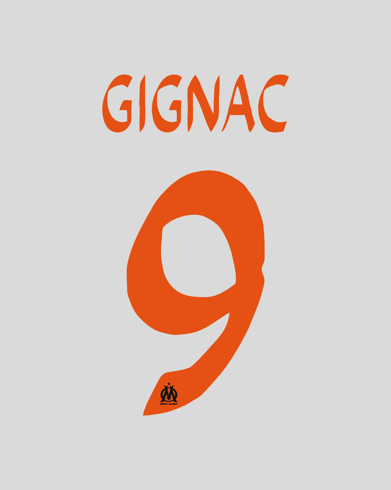 Chargez l'image dans la visionneuse de la galerie, Flocage Nameset Marseille 2012-2013 THIRD 9 GIGNAC