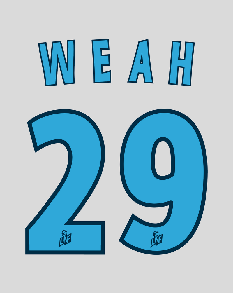 Chargez l'image dans la visionneuse de la galerie, Flocage Nameset Marseille 2000-2001 HOME 29 WEAH