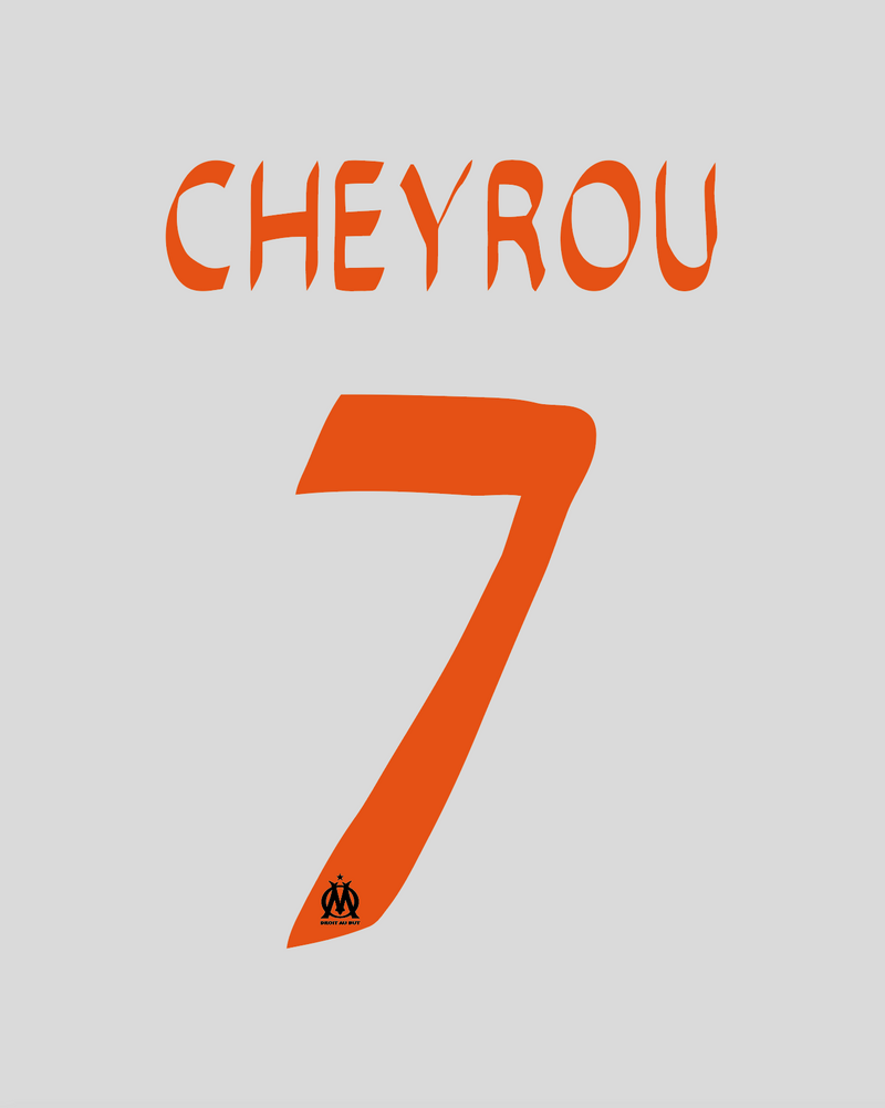 Chargez l'image dans la visionneuse de la galerie, Flocage Nameset Marseille 2012-2013 THIRD 7 CHEYROU