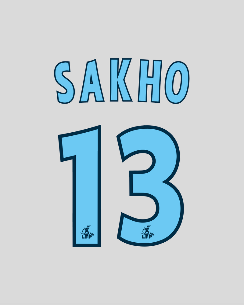Chargez l'image dans la visionneuse de la galerie, Flocage Nameset Marseille 2002-2003 HOME 13 SAKHO