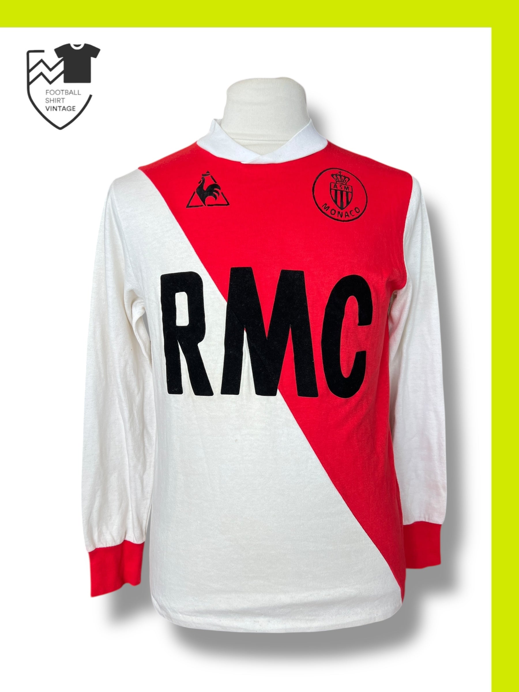 Maillots de foot vintage / rétro - The Football Market - Sweat football vintage AS Monaco Puma Maillots de foot vintage / rétro - The Football Market - Sweat football vintage AS Monaco Puma