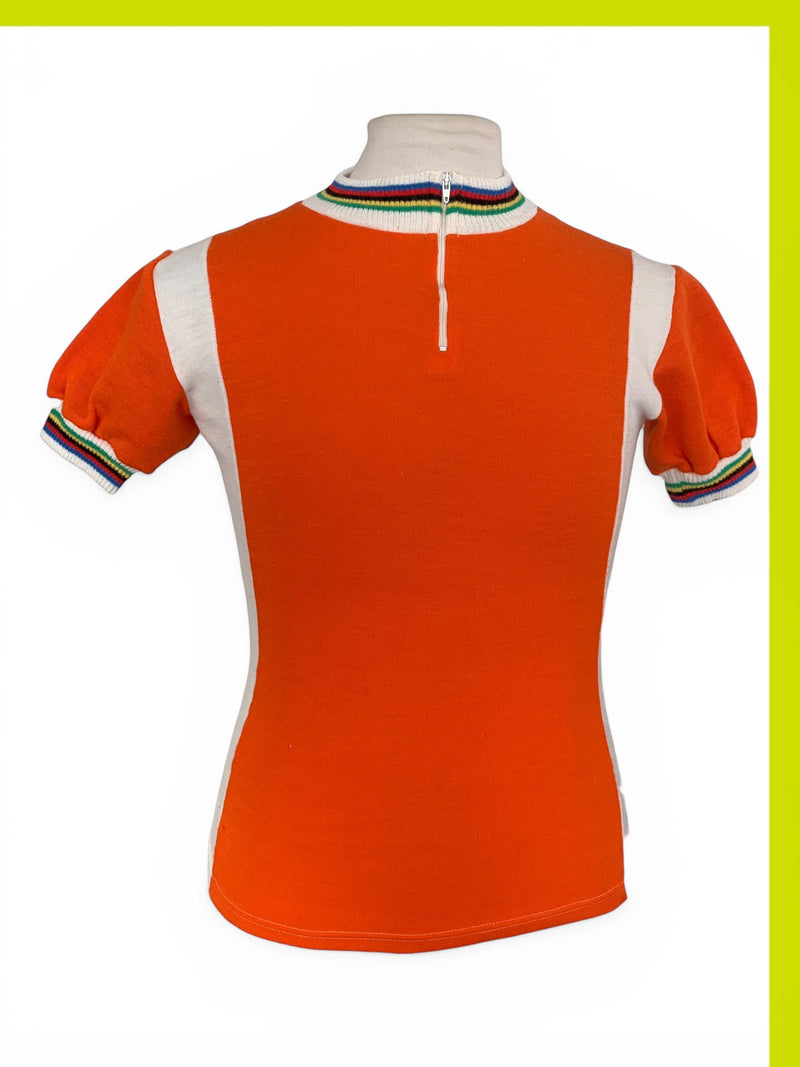 Chargez l'image dans la visionneuse de la galerie, Cyclisme Maillot cyclisme 1980s Orange