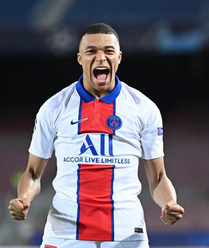 Chargez l'image dans la visionneuse de la galerie, Flocage Nameset Paris 2020-2021 AWAY 7 MBAPPE