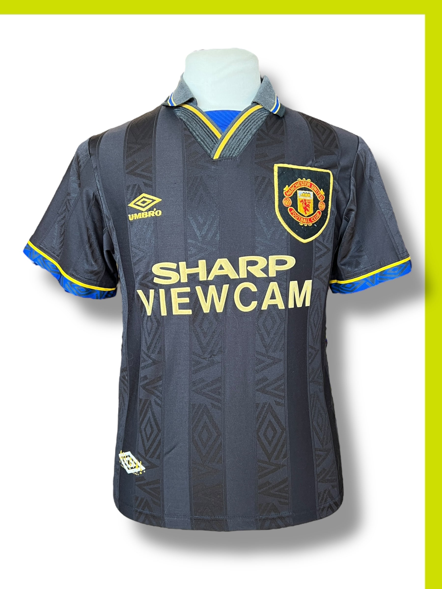 Maillot Umbro Manchester United 1994-1995 Domicile N°7 Cantona Taille L Garçon Vintage