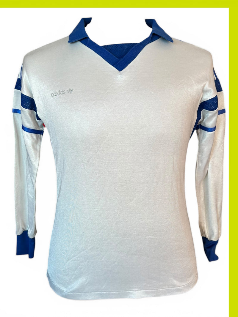 Chargez l'image dans la visionneuse de la galerie, Template Adidas Blanc à bandes bleues