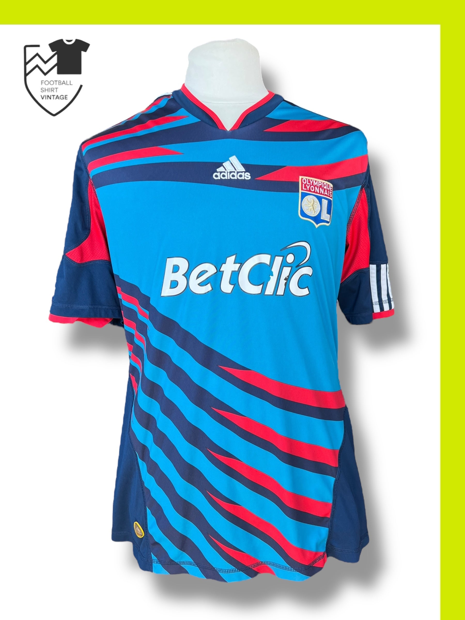 Maillot Adidas Football Lyon Third Rétro 2011/12 - XL | LineUp. Vintage Football Store