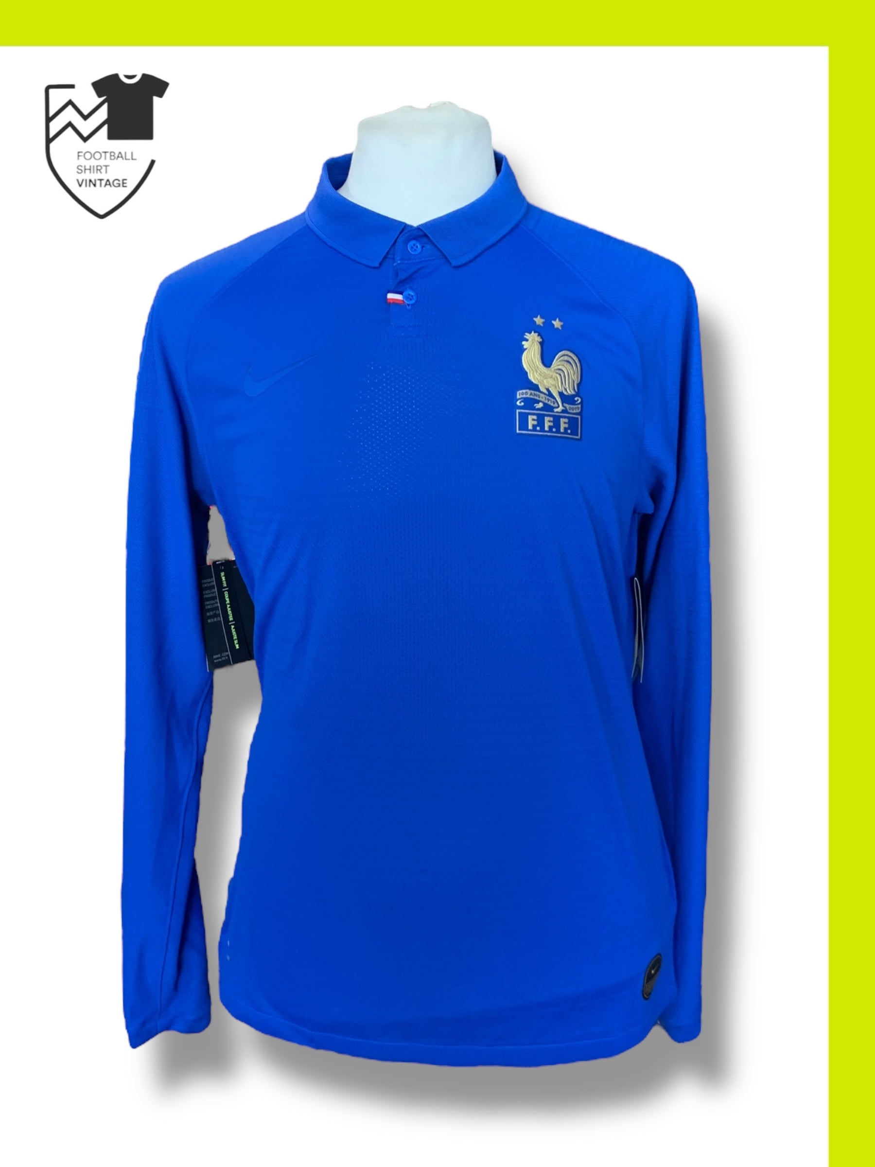 Maillot Centenaire Fff Manche Longue Maillot Football Vintage