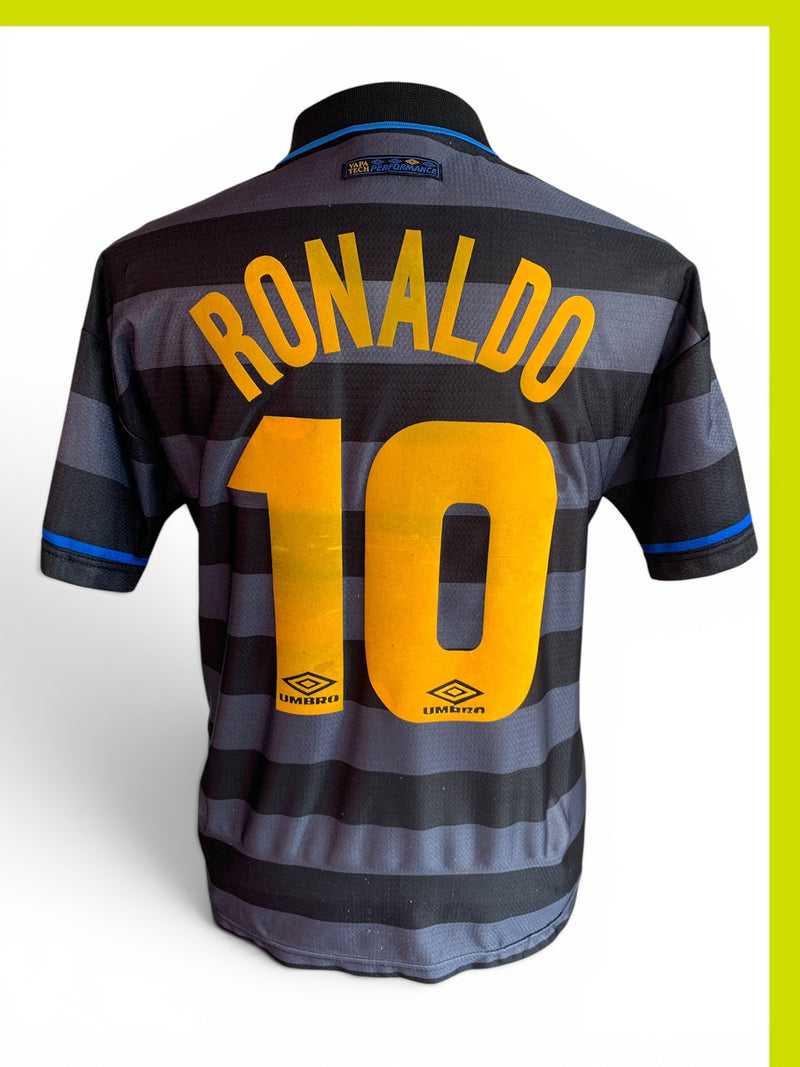 Chargez l'image dans la visionneuse de la galerie, Inter Milan 1997-1998 THIRD 10 RONALDO (M)