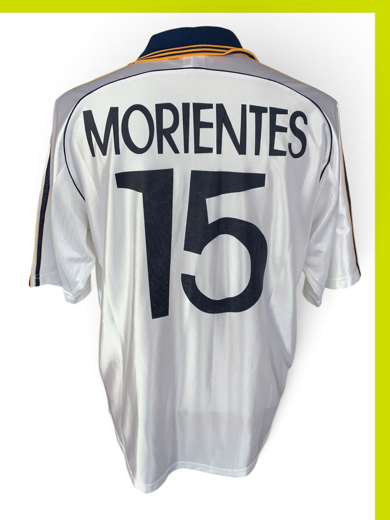 Chargez l'image dans la visionneuse de la galerie, Real Madrid 1998-1999 HOME 15 MORIENTES (L)