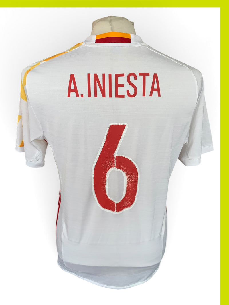 Chargez l'image dans la visionneuse de la galerie, Espagne 2016 AWAY 6 A.INIESTA (M)