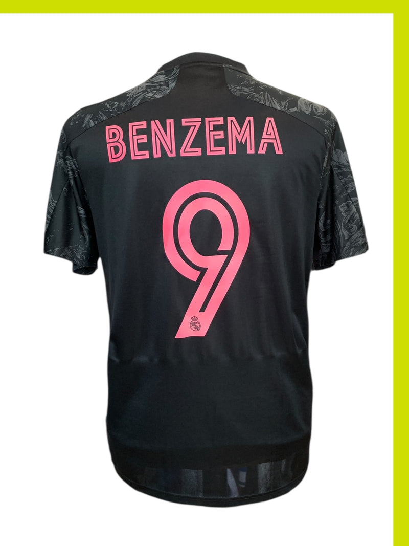 Chargez l'image dans la visionneuse de la galerie, Réal madrid 2020-2021 THIRD 9 BENZEMA