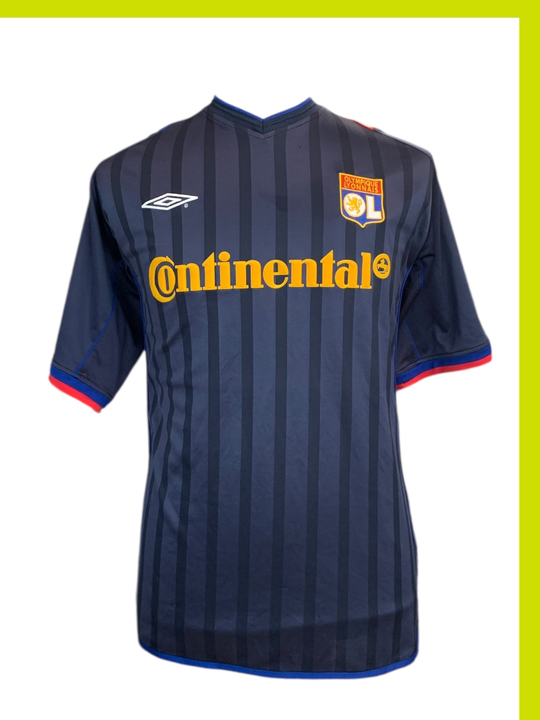 Maillot football vintage Lyon 2002-2003 AWAY 8 JUNINHO – Football