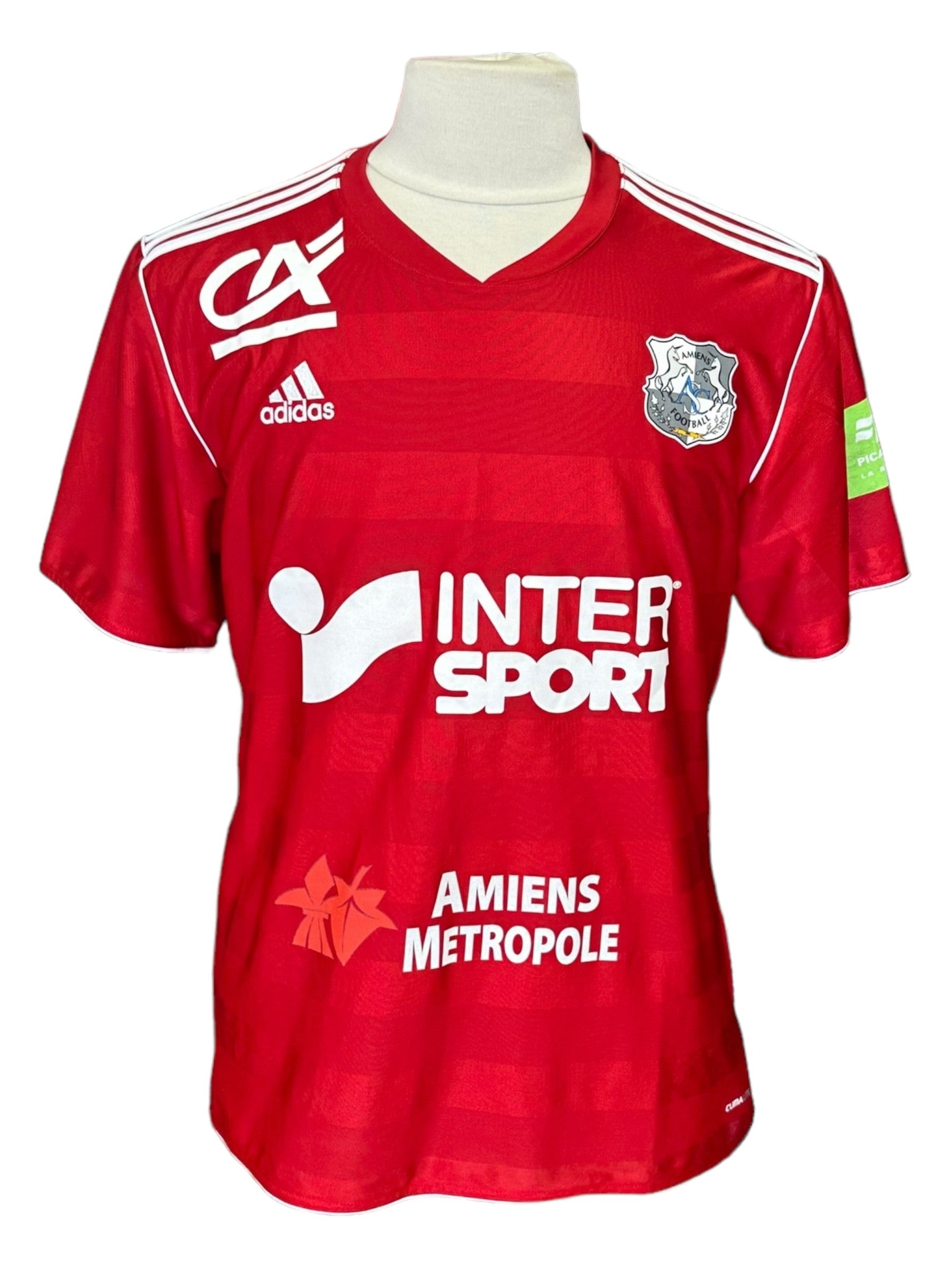 Maillot Extérieur Amiens 2014-2015 N°17 – Adidas, Taille L, Homme, état Moyen