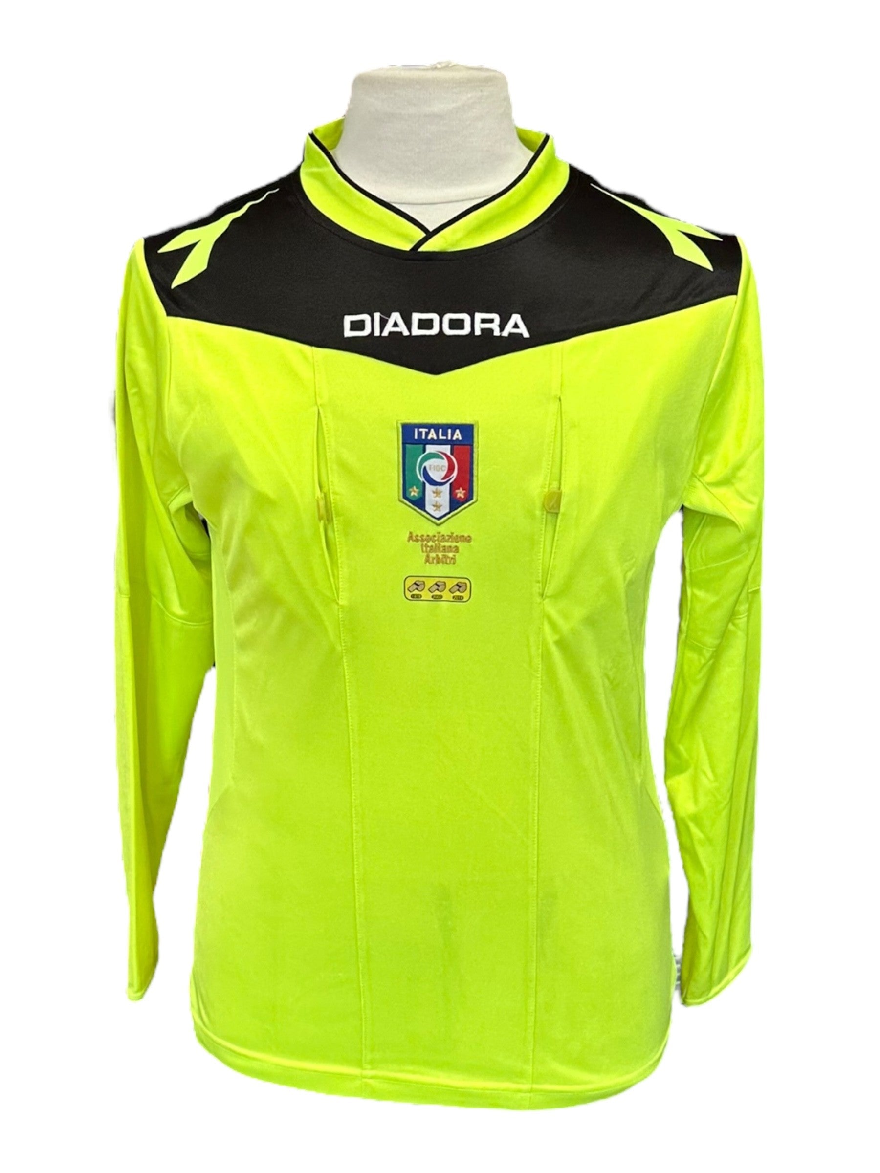Maillot Diadora Italia FIGC – Arbitre, Homme Taille M, Noir (Occasion)