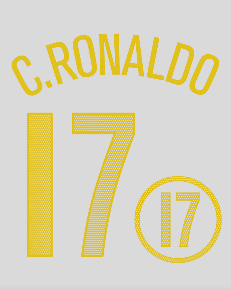 Chargez l'image dans la visionneuse de la galerie, Flocage Nameset Portugal 2004 HOME 17 C.RONALDO