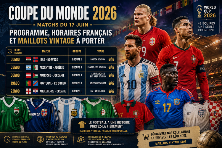 Matchs du 17 juin Coupe du Monde 2026 | Tout savoir