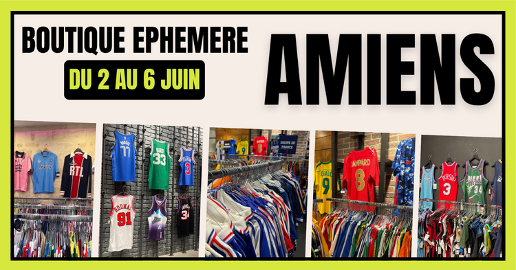 Boutique éphémère maillots vintage à Amiens | 3–6 juin 2026