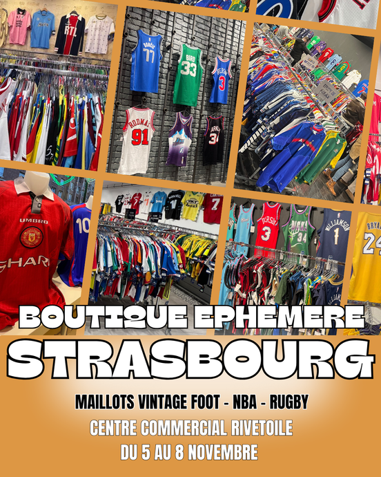 🏆 Strasbourg : Boutique Éphémère Football Shirt Vintage du 5 au 8 novembre 🏆
