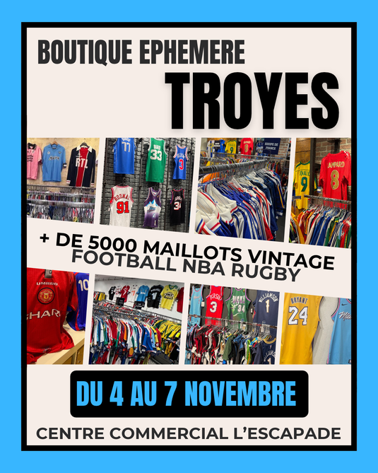 Maillots Vintage à Troyes : 5 000 Maillots du 4 au 7 Novembre