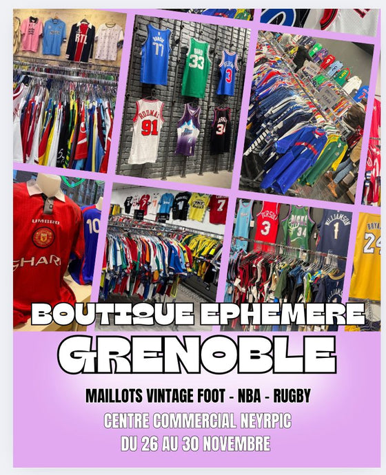 Football Shirt Vintage débarque à Grenoble : la boutique éphémère à ne pas manquer !